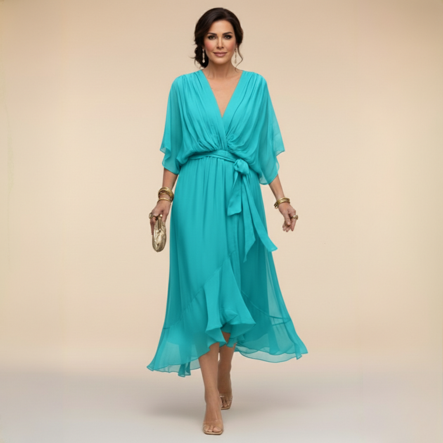 Monica - Vestido Cinto en V