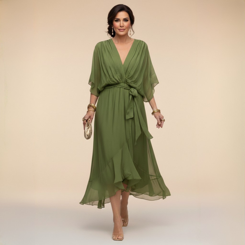 Monica - Vestido Cinto en V
