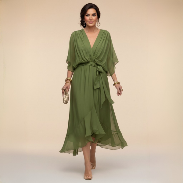 Monica - Vestido Cinto en V