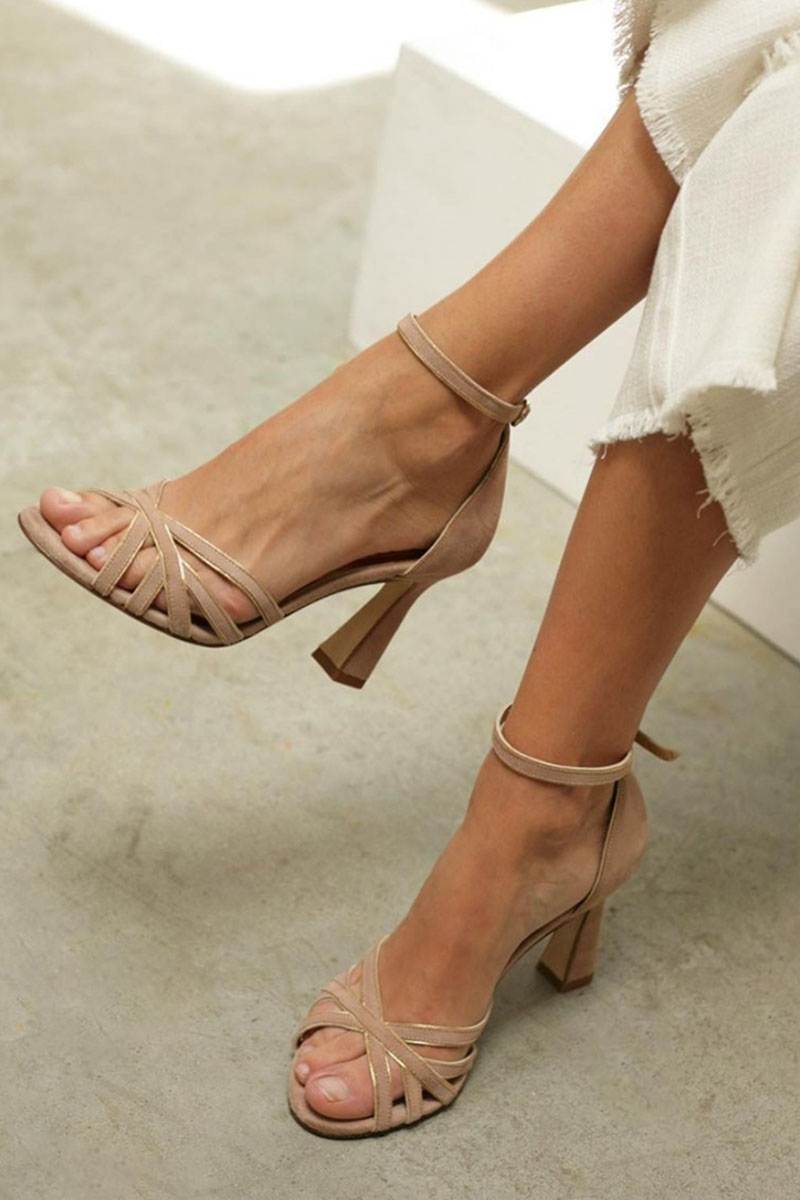 Victoria - Zapatos de tacón fino con punta redonda