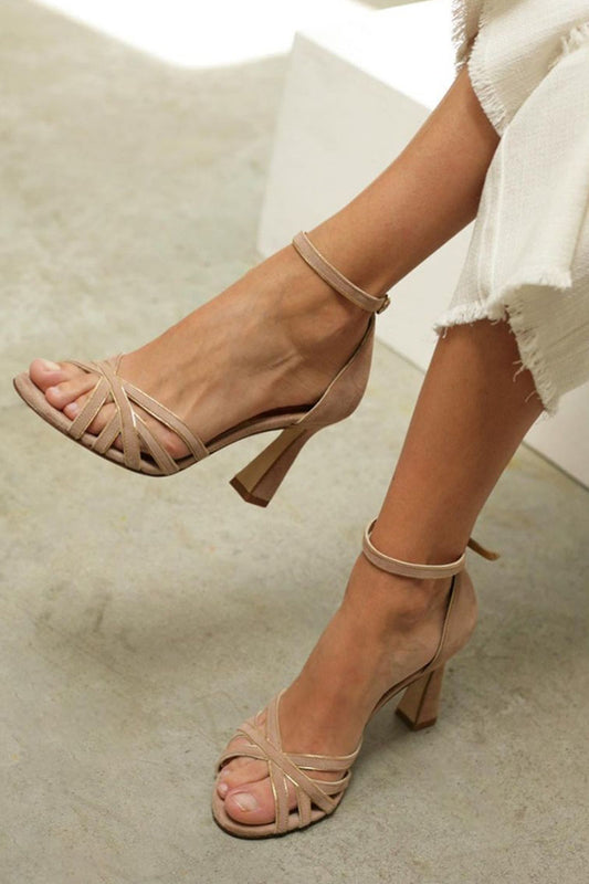 Victoria - Zapatos de tacón fino con punta redonda