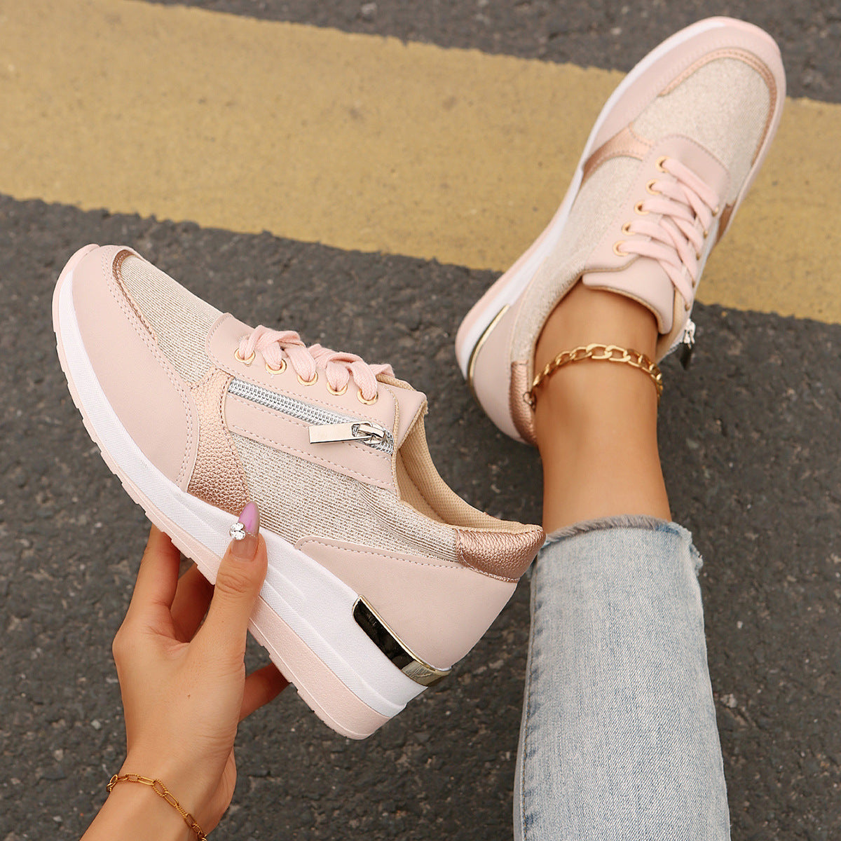 Novas - Sneakers Ortopédicas Cremallera